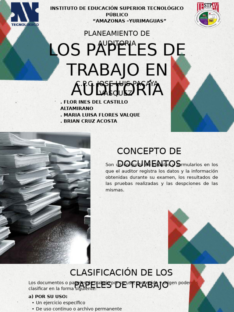 Los Papeles de Trabajo en Auditoría | PDF | Contralor | Auditoría