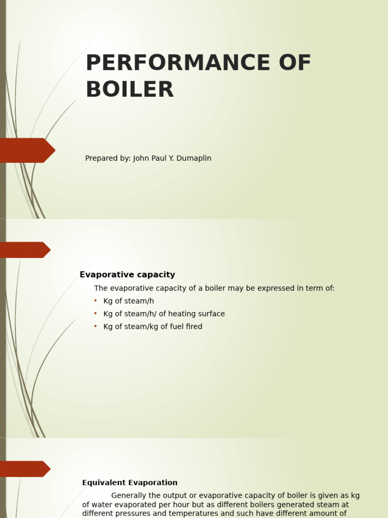 Boiler Performance and Efficiency Analysis | PDF | Boiler | Steam