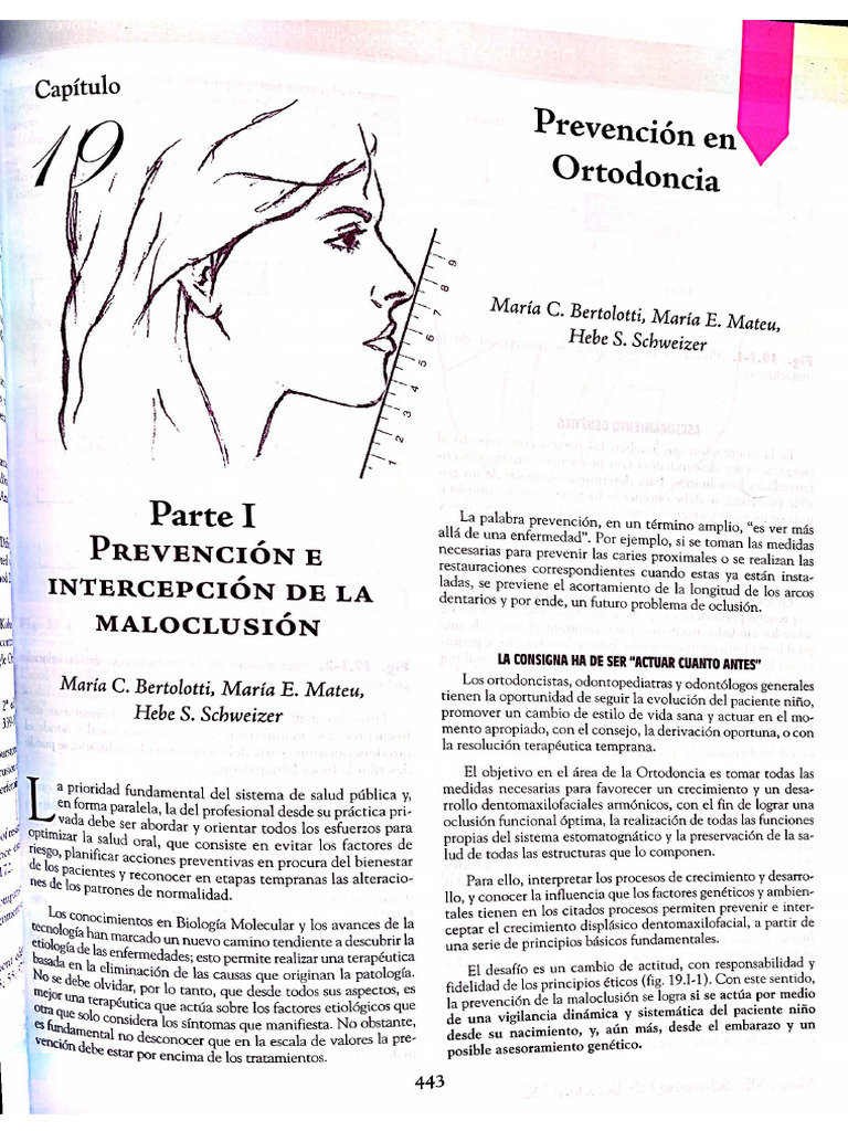 Capítulo 19 Prevención e Intercepcion Mal Oclusion | PDF