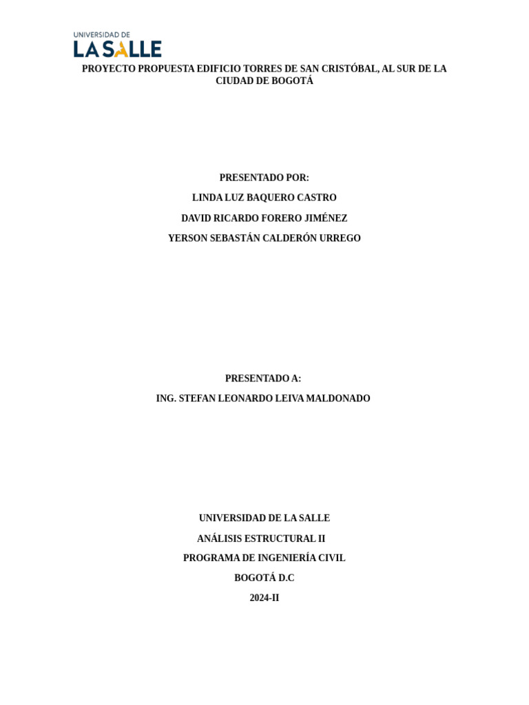 Proyecto Final Edificio | PDF | Viga (Estructura) | Bogotá