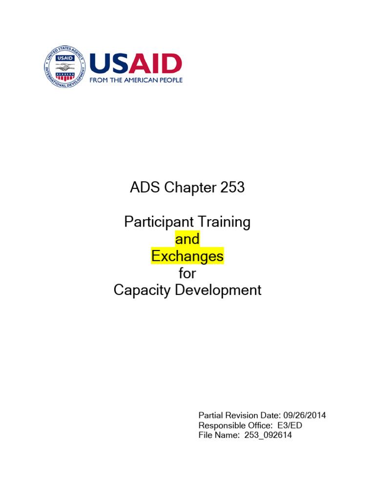 USAID Participant Training Guidelines | PDF | Educational Technology ...