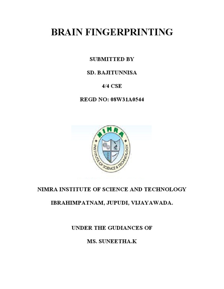 Brain Fingerprinting A | PDF