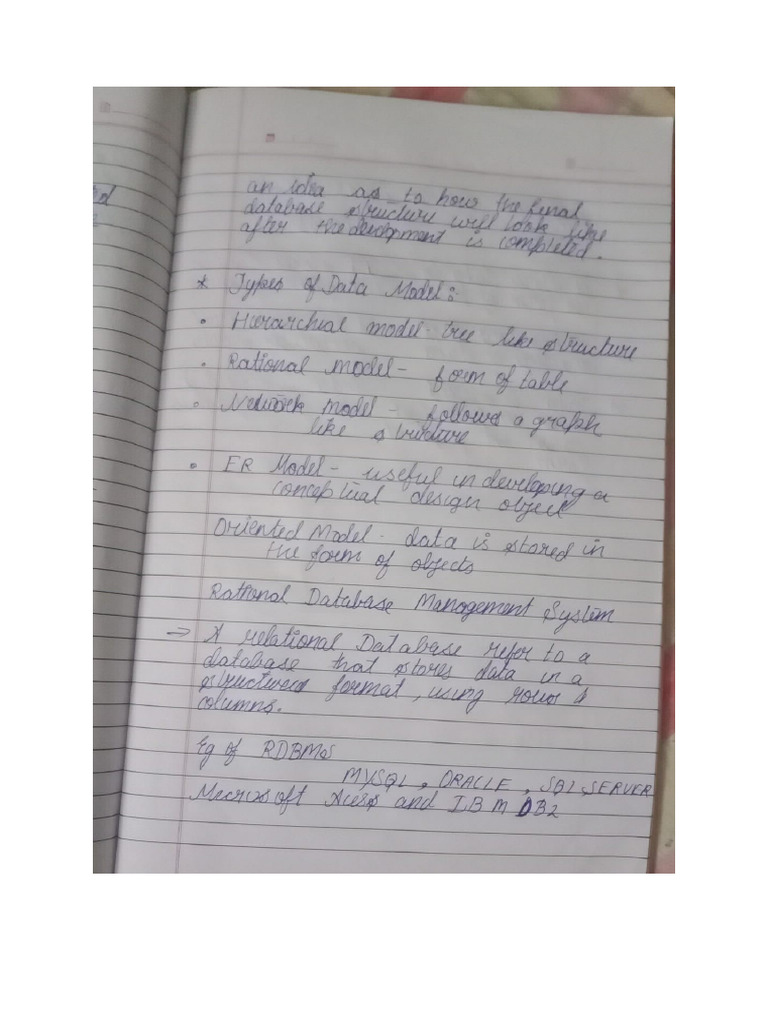 Computer IT Class 10 DBMS - 2 | PDF