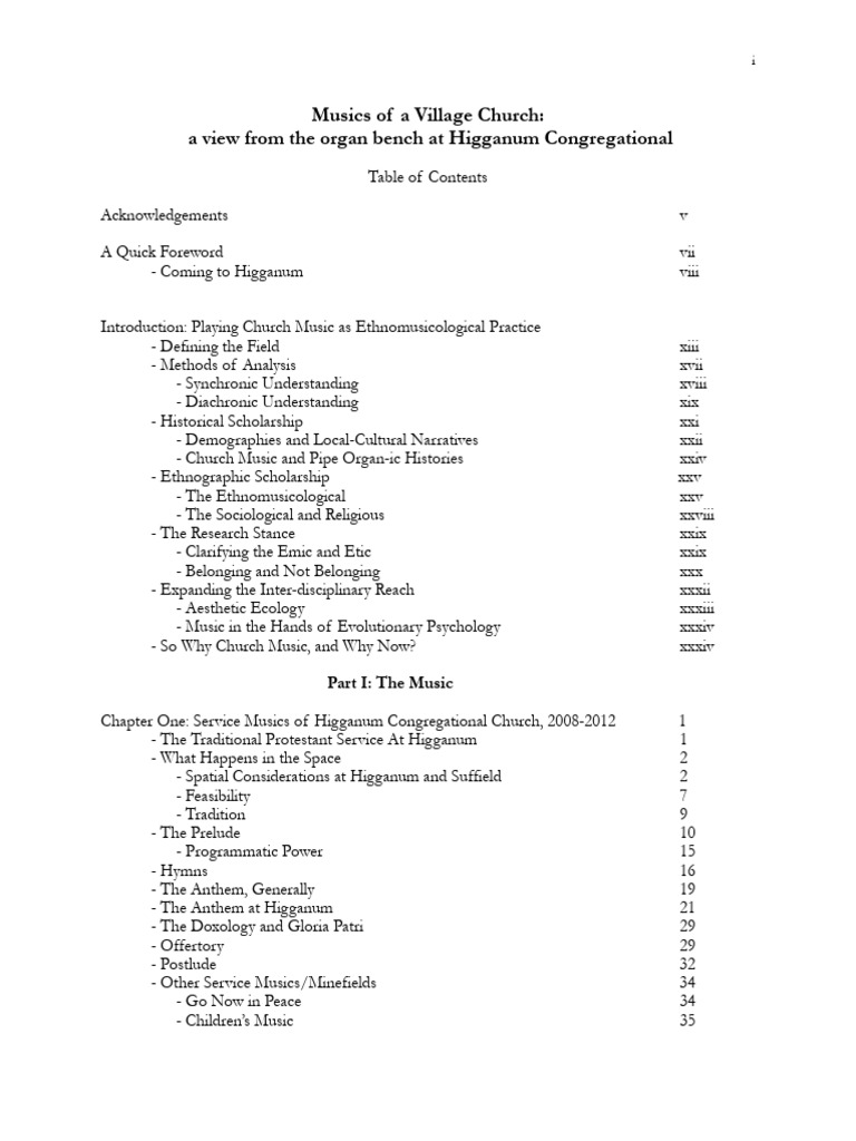 Musics of A Village Church-Introduction | PDF | Hymns | Ethnography