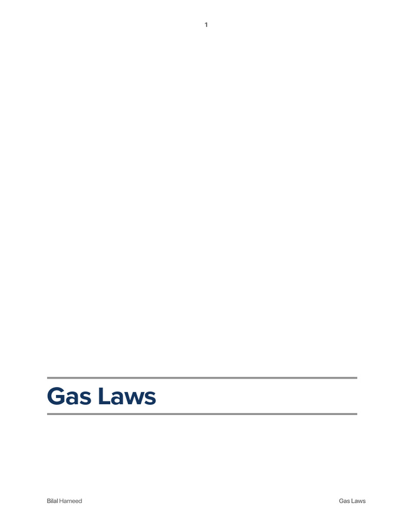 Understanding Gas Laws and Equations | PDF | Gases | Temperature