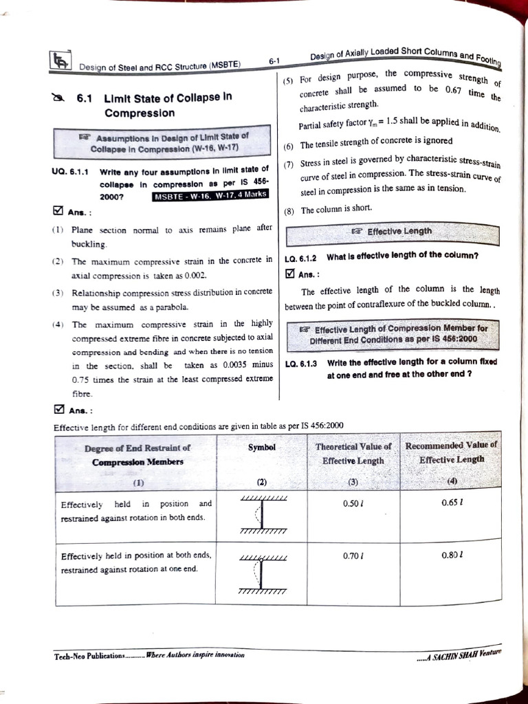 Steel & RCC Structure Design Guide | PDF | Strength Of Materials | Column