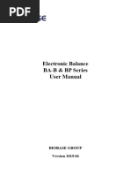 Analytical Balance Operation Manual | PDF | Weighing Scale | Weight
