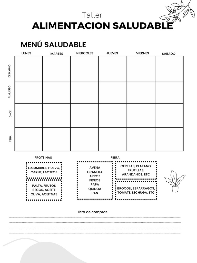 Actv Menu Saludable | PDF