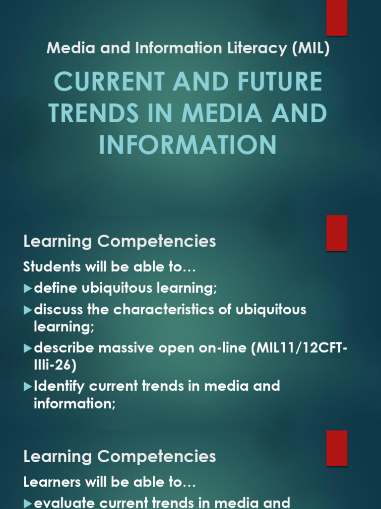 Trends in Media and Information Literacy | PDF | Wearable Technology ...
