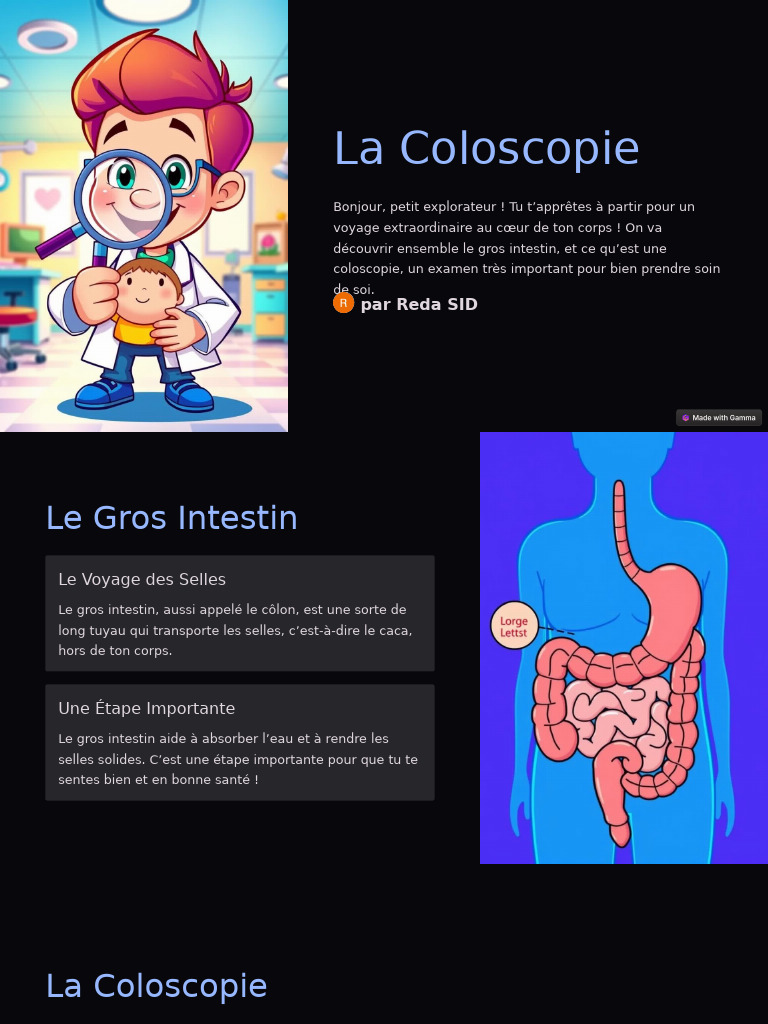 Coloscopie Dépistage et santé intestinale PDF Coloscopie — free download