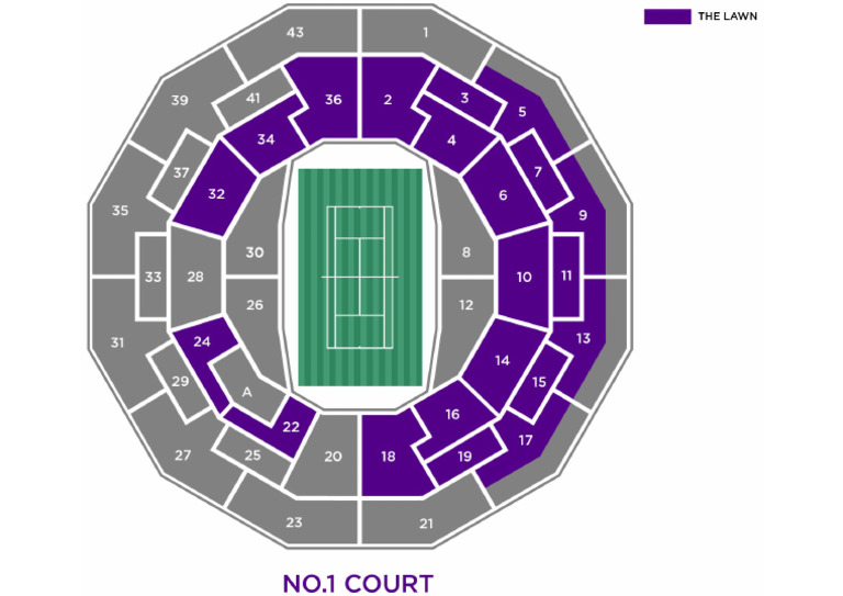Wimbledon No1 Court Seating Plan PDF