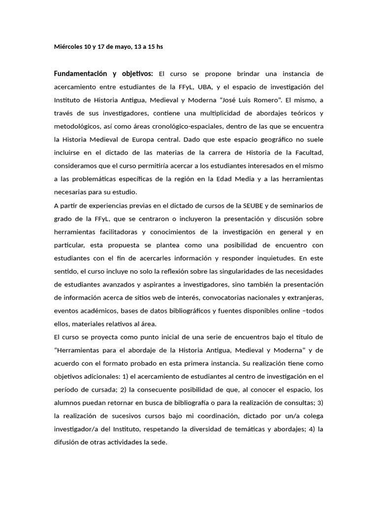 Curso IHAM Herramientas | PDF | Edades medias