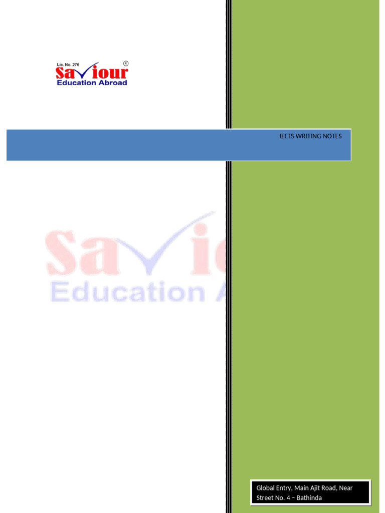 Ielts Writing Notes Pdf
