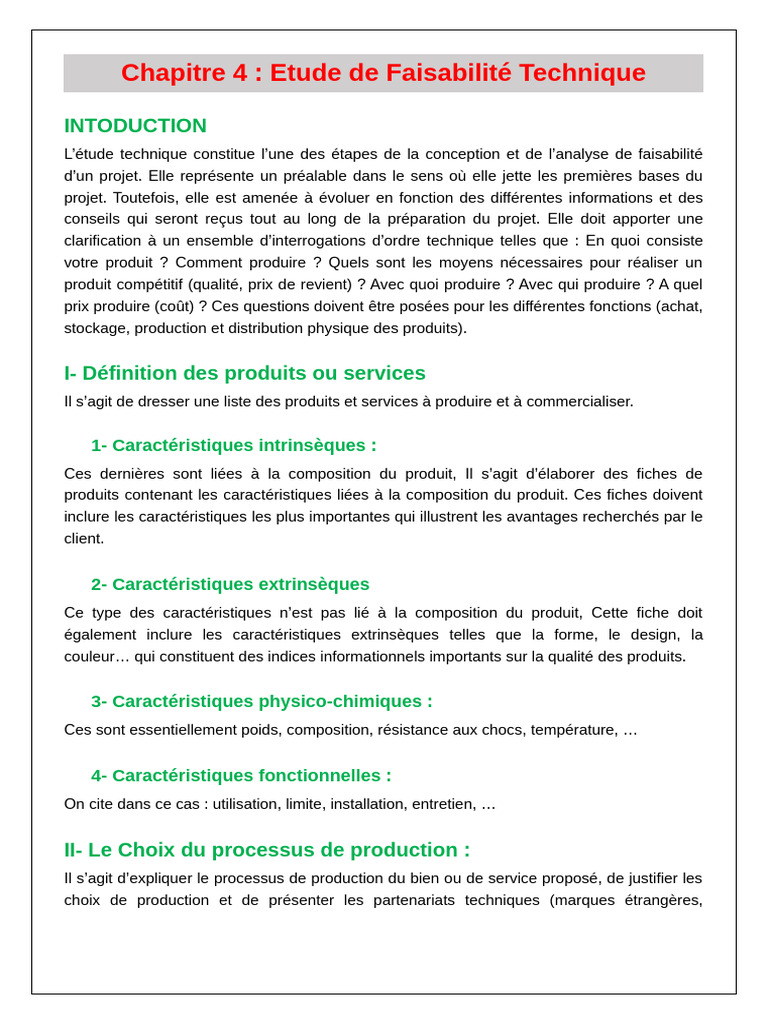 Étude de Faisabilité Technique Projet | PDF | Transport | Stockage de l ...
