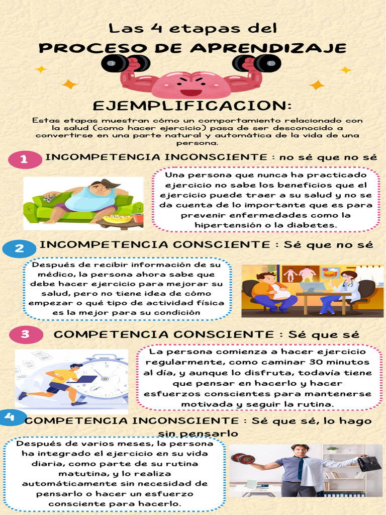 Etapas del Proceso de Aprendizaje en Ejercicio | PDF