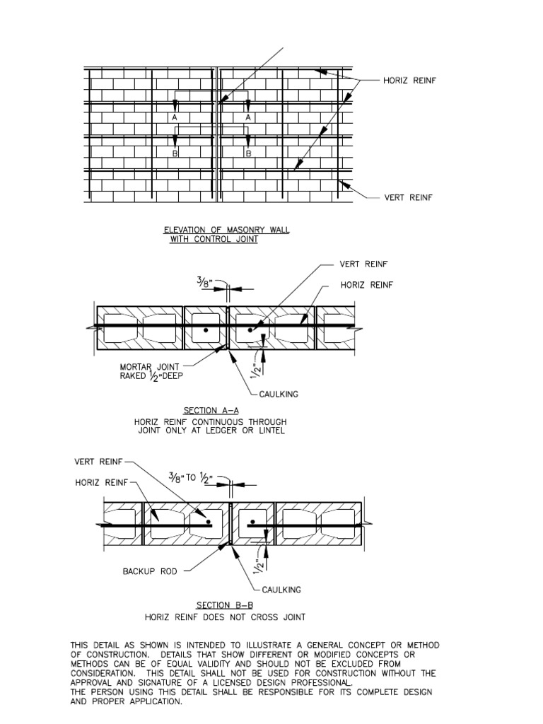 F7 - 06-Control Joint Elevation and Plan | PDF