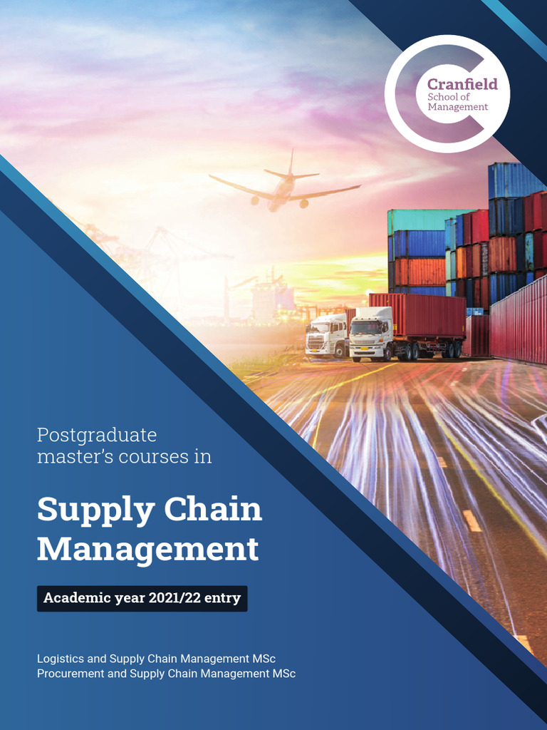 Cranfield MSc in Supply Chain Management | PDF | Supply Chain | Supply ...