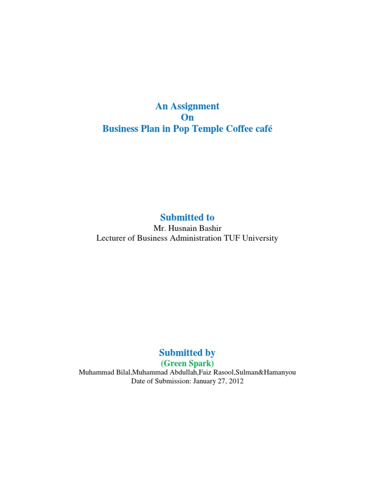 Cofee Cafa Business  plan  Coffeehouse  Coffee 