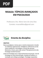 TÓPICOS AVANÇADOS EM PSICOLOGIA