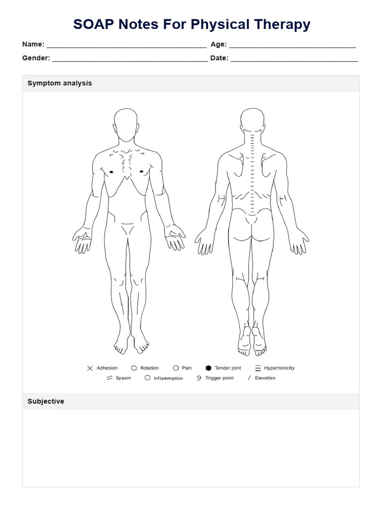 Soap Notes For Physical Therapy | PDF