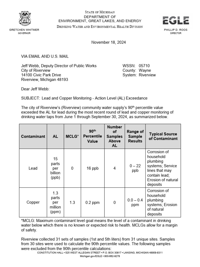 New EPA Rules Tighten Lead Action Levels Amid Contamination Concerns in ...