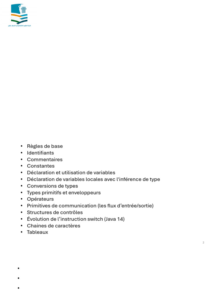 Syntaxe de base en Java et commentaires | PDF | Variable (informatique ...