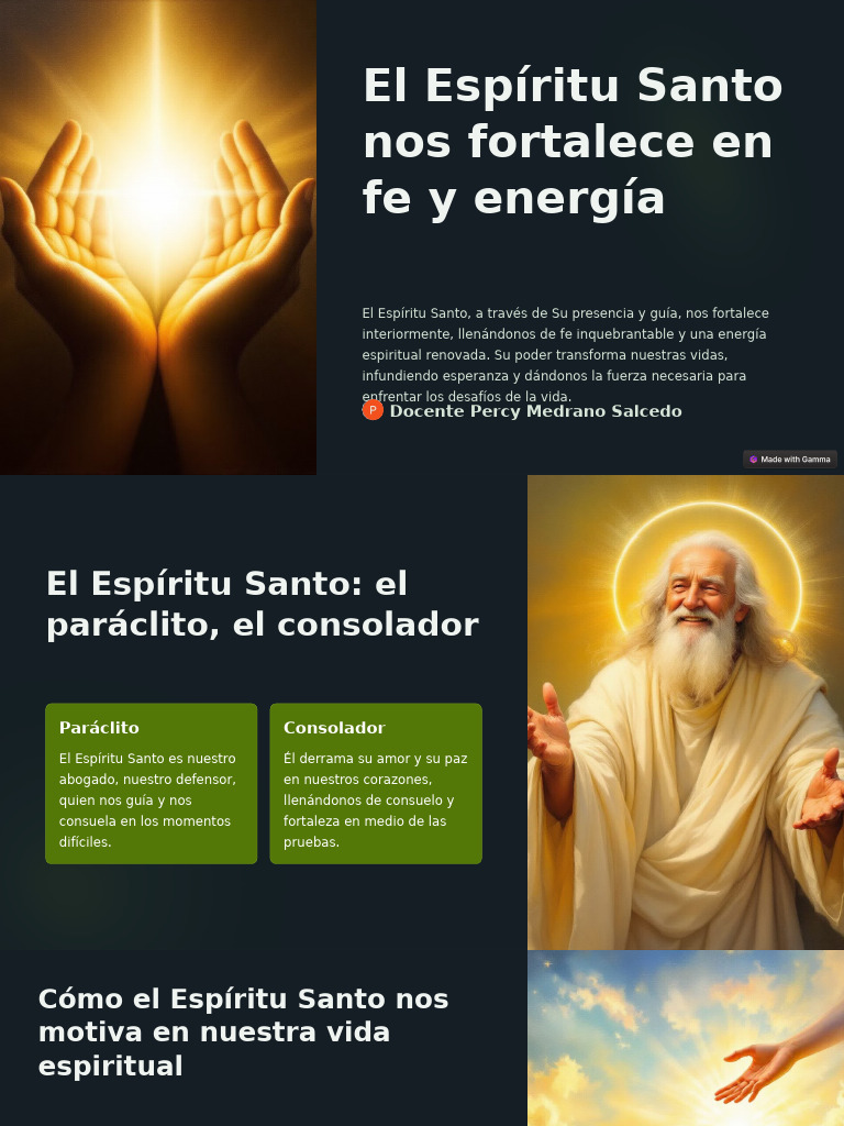 El Espiritu Santo Nos Fortalece en Fe y Energia 24.10 24 | PDF ...