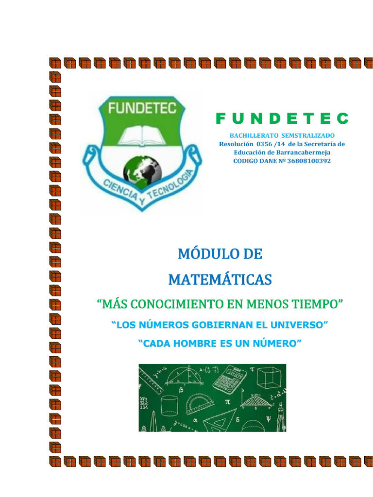 Modulo Completo Matematicas-1 - 2410 | PDF