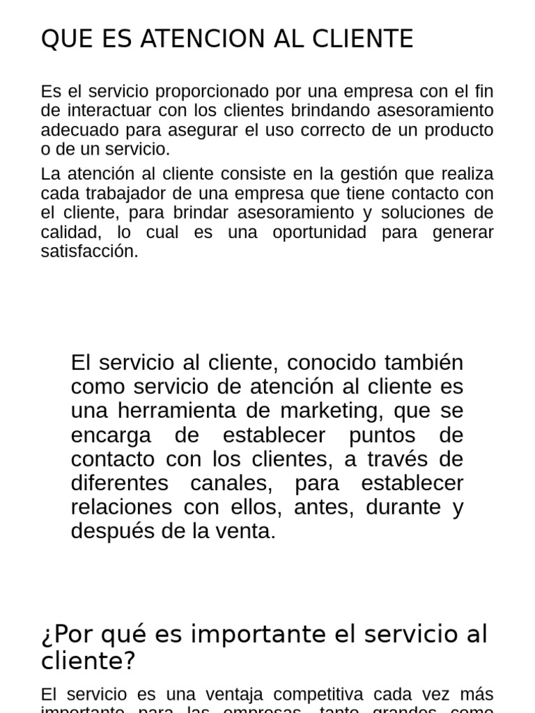 Importancia del Servicio al Cliente | PDF | Servicio al Cliente | Business
