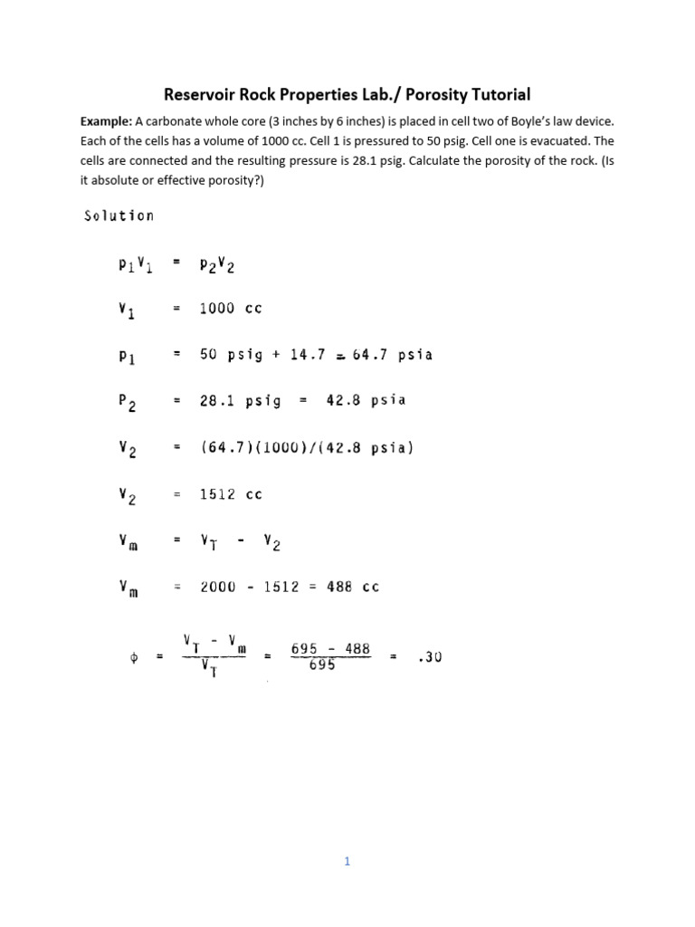 Tutorial Porosity Pdf