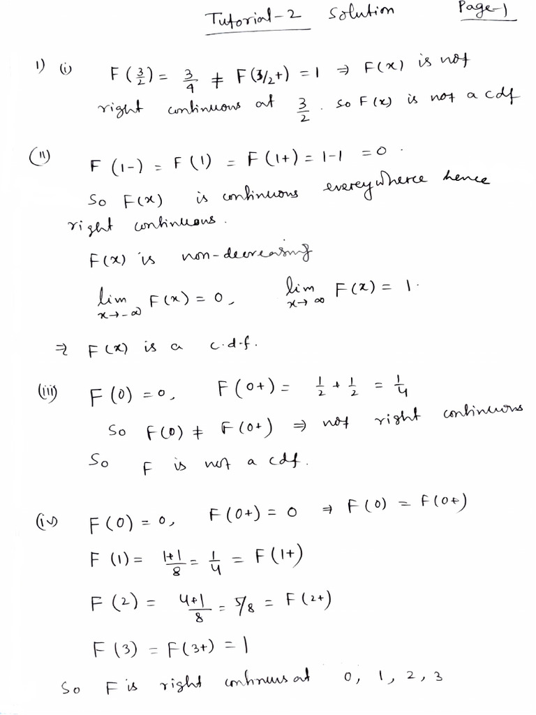 Tutorial 3 Sol | PDF