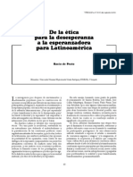 De la ética para la desesperanza a la esperanzadora para Latinoamérica