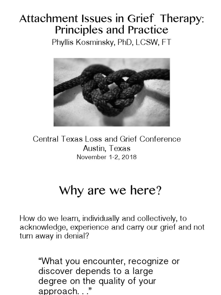 Kosminsky HNDT Grief Loss | PDF | Grief | Attachment Theory