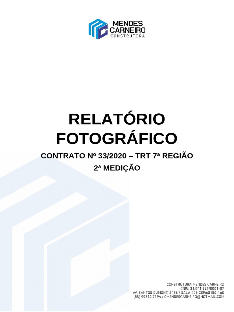 Relatorio Fotografico 2a Medicao Const Mendes Carneiro-Parte 1 | PDF