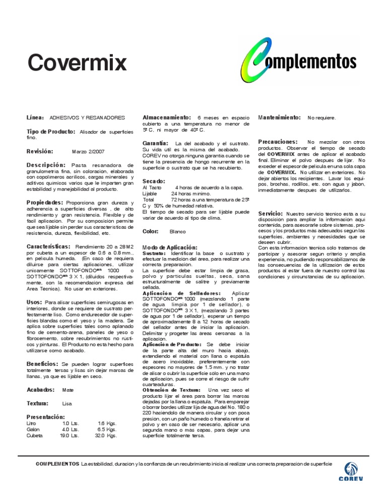 Cover Mix | PDF | Revestimiento | Agua
