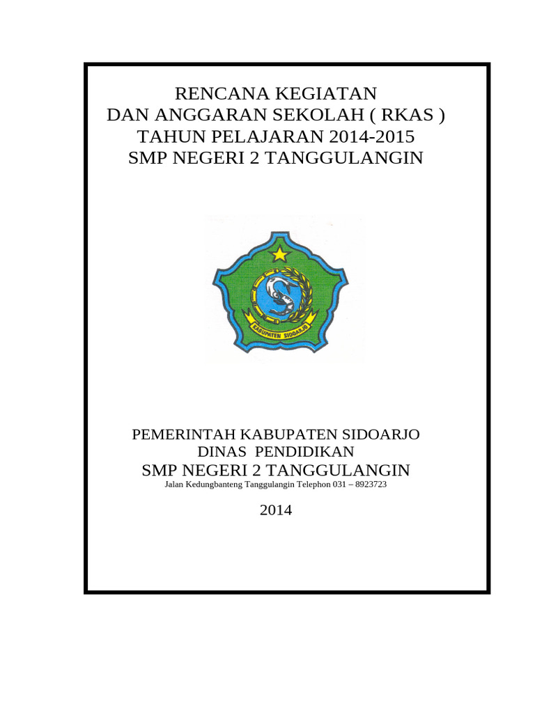 Cover Kata Pengantar RKS | PDF