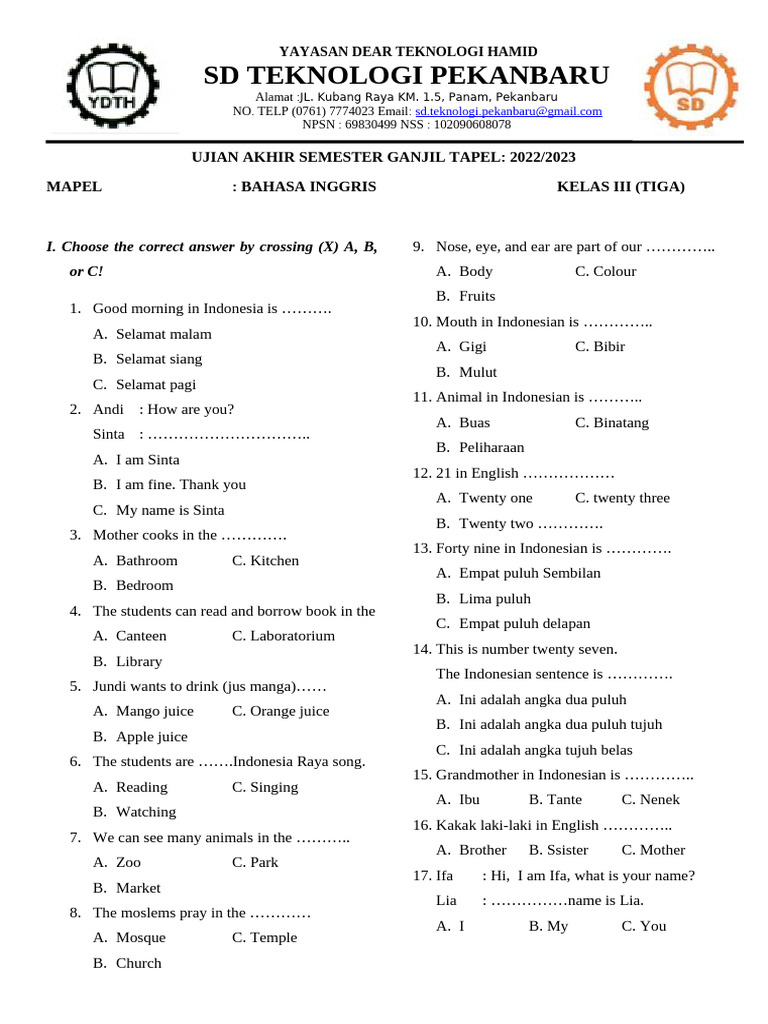 English Class 3 Sd Pdf Foods