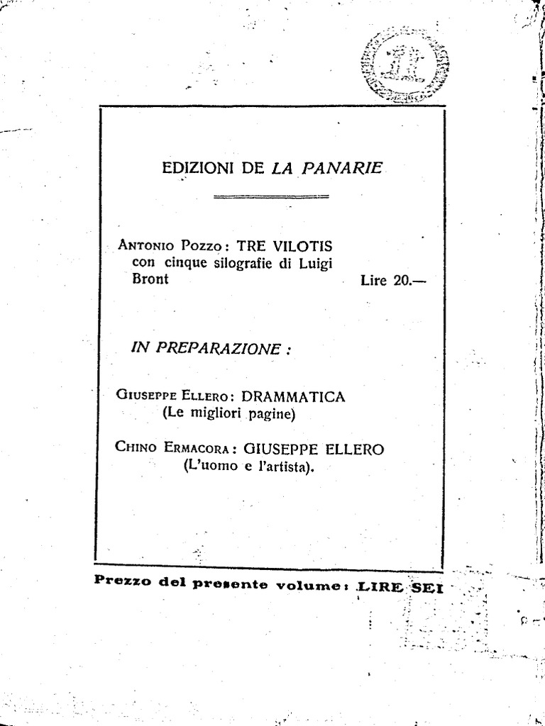 Edizioni de La Panarie | PDF