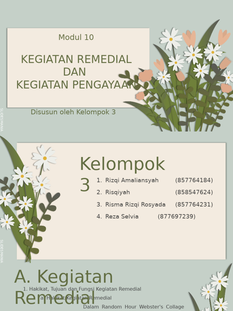 Modul 9 Kegiatan Remedial Dan Kegiatan Pengayaan | PDF