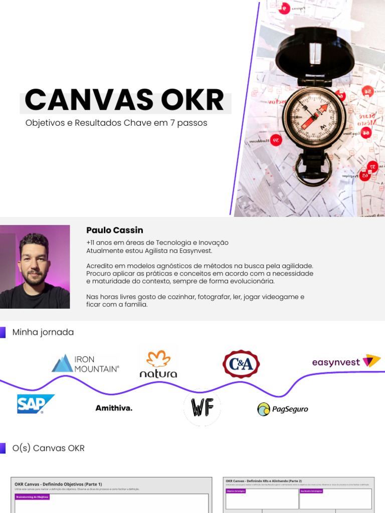 Canvas OKR em 7 Passos | PDF | Indicador de desempenho