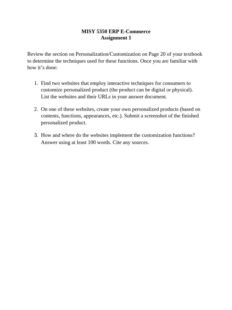 Assignment 1 | PDF