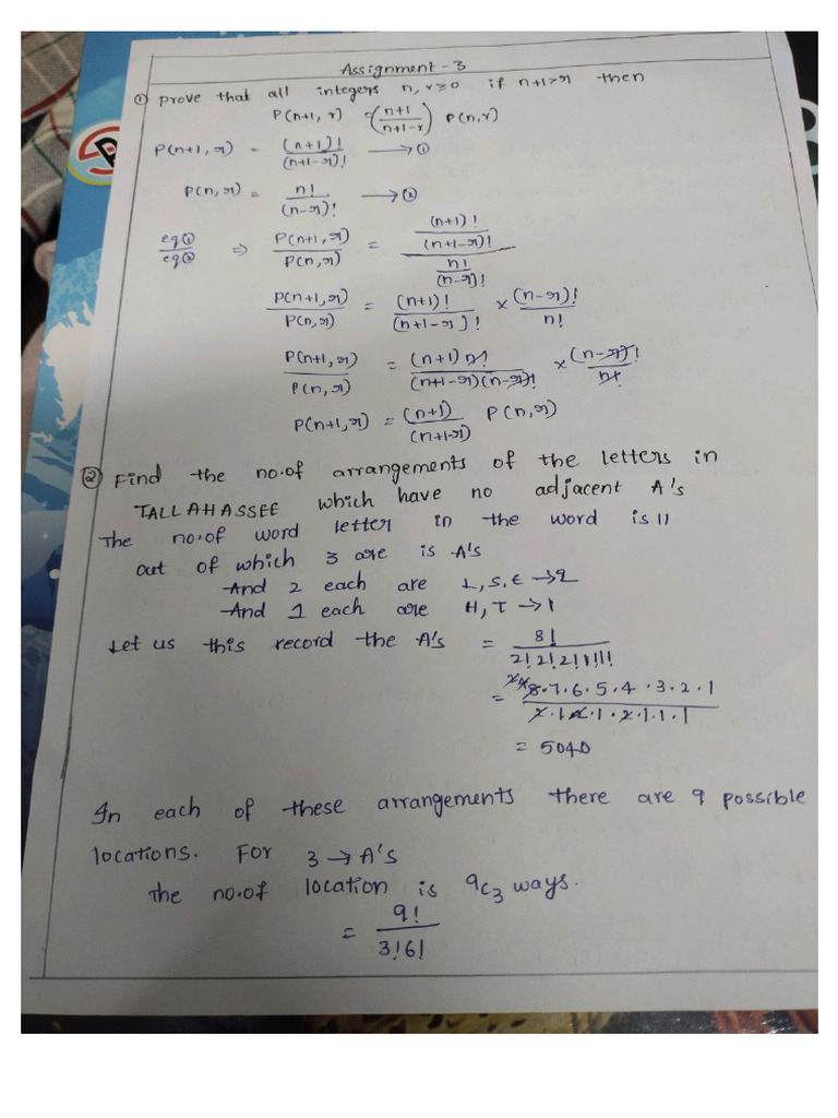 Maths 3 Assignment | PDF
