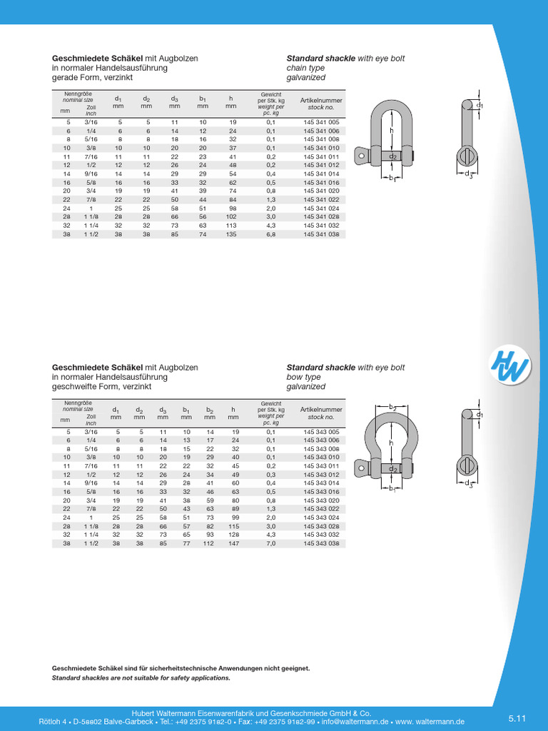 Rope Chain Catalogue 2008 47 Commercial Shackle Chain Type Bow Type | PDF
