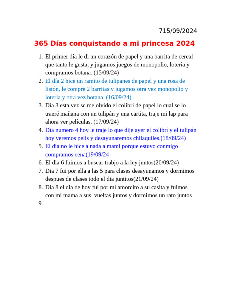 365 Dias Conquistando A La Chaparraa | PDF