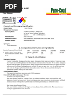 Paint Thinner Safety Data Sheet | PDF