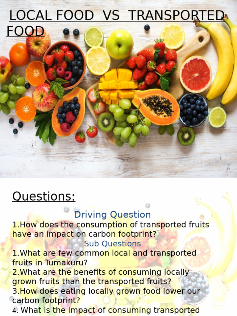 Local vs Transported Food Impact | PDF | Carbon Footprint | Local Food
