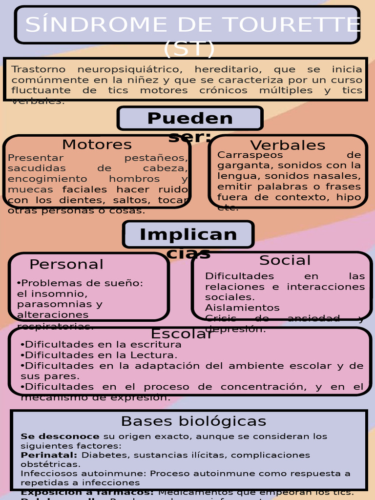 Síndrome de Tourette | PDF | Relaciones personales, crianza y ...
