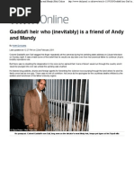 Gaddafi Heir Saif Inevitably is a Friend of Andy and Mandy - Mail Online