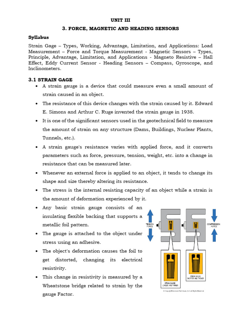 OMR353 Sensors: Key Concepts and Applications | PDF | Compass | Gyroscope