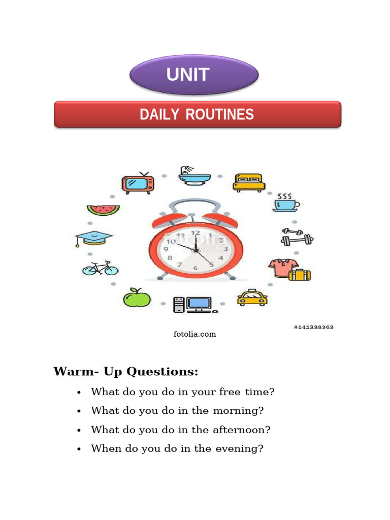 Materi Ke 5 Daily Routine | PDF | Syntax | Language Mechanics